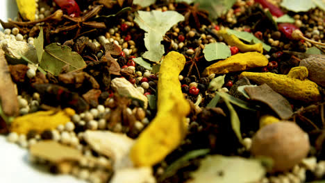 various spices in plate 4k