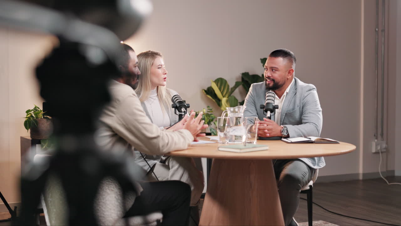 Podcast interview with business professionals