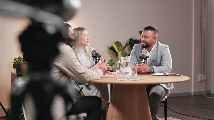 Podcast interview with business professionals