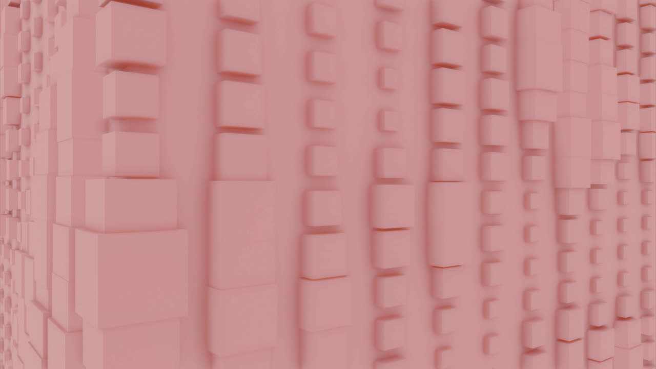 patrón geométrico abstracto con cubos rosados