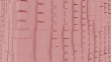 abstract geometric pattern with pink cubes