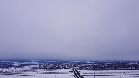 Drone-Footage-of-Winter-in-Canada:-Stunning-Views-of-Snowy-Communities