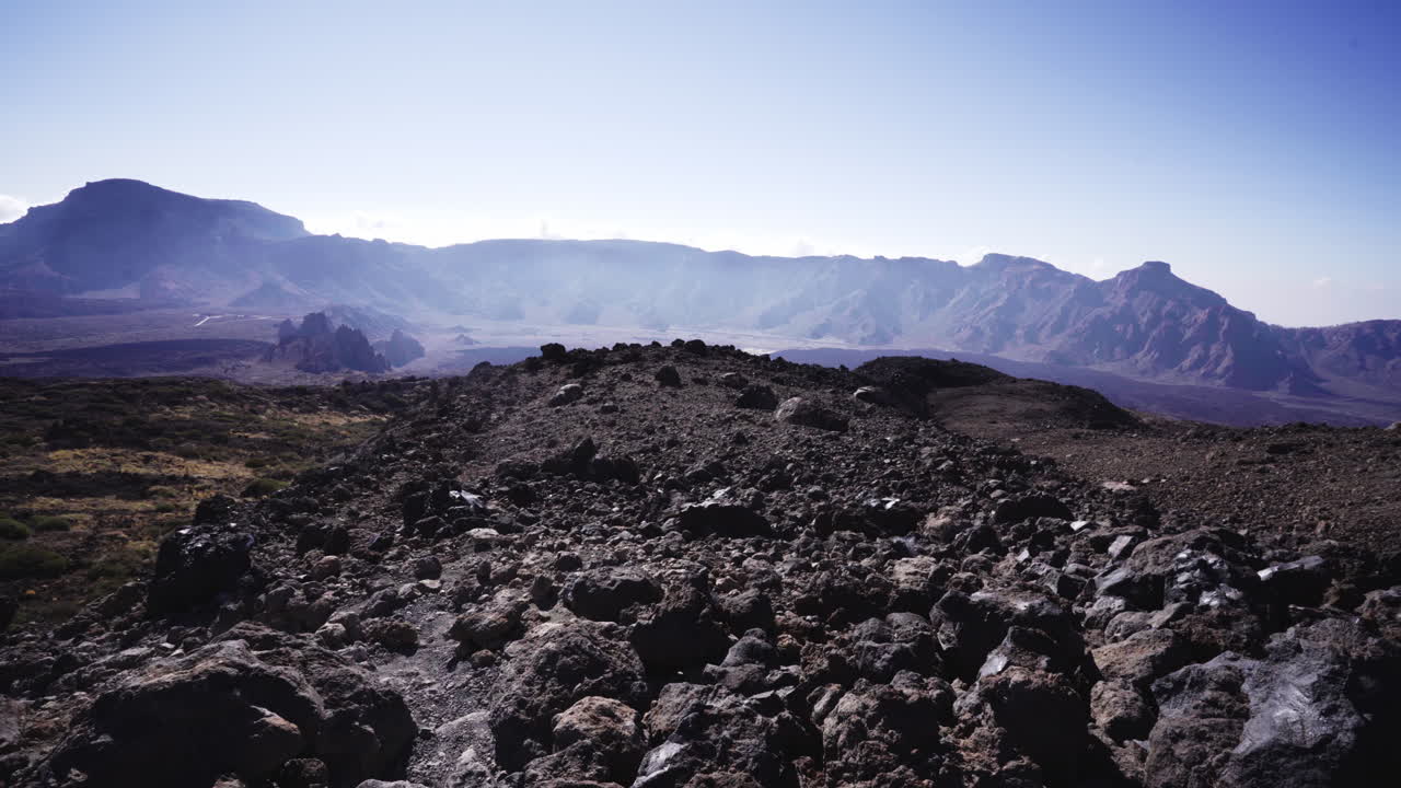 tierras áridas sin agua sin urbanizar del parque del teide españa