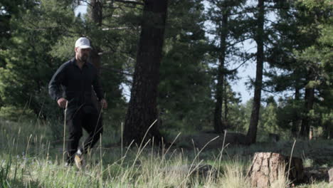 man trail running in colorado