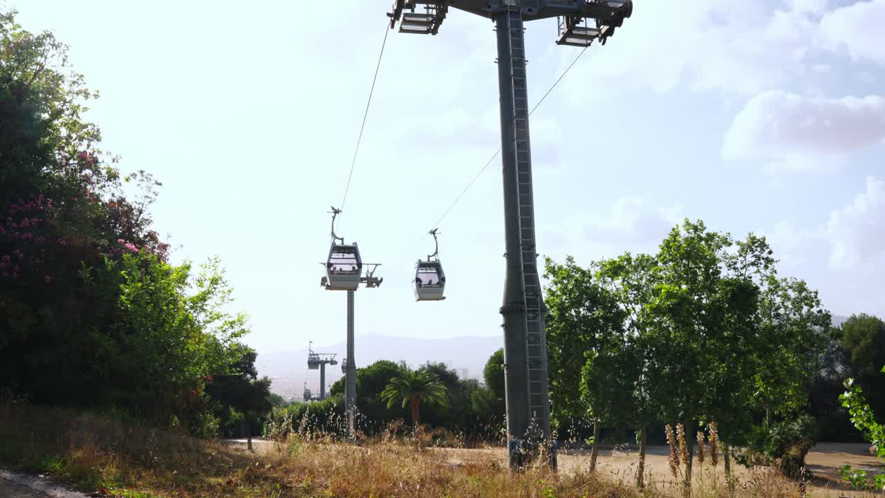 Telecabina Funicolare Montjuïc, Barcellona, Spagna.