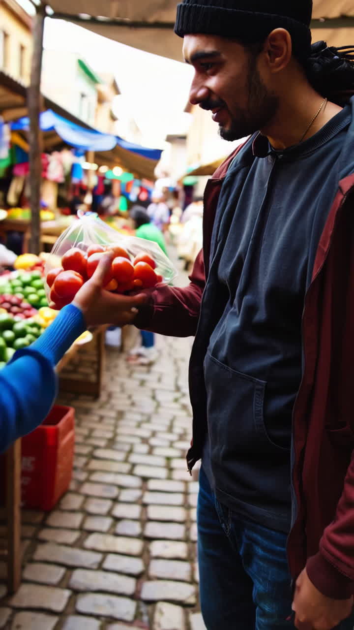 Street Market Vegetable Exchange