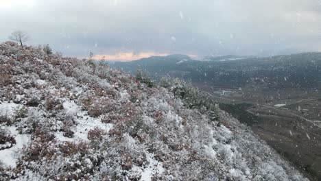 Winter-Schnee-Berg