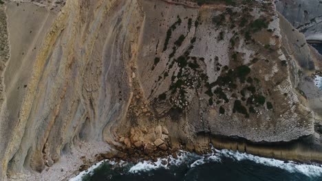 stunning seascape from portugal aerial view