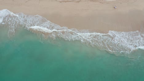 Tropical-beach-aerial-view---bird's-eye-view