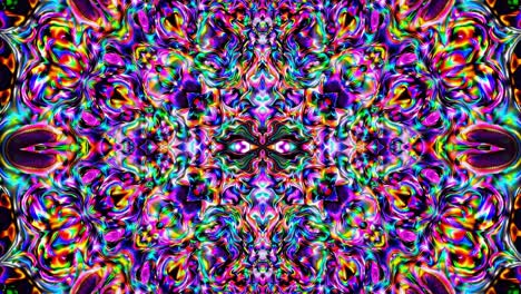 psychedelic kaleidoscope vision generating a colorful and mesmerizing symmetrical pattern, blending vibrant colors and intricate details, perfect for backgrounds, posters, or digital art projects