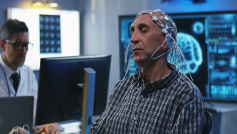 eeg brainwave monitoring session