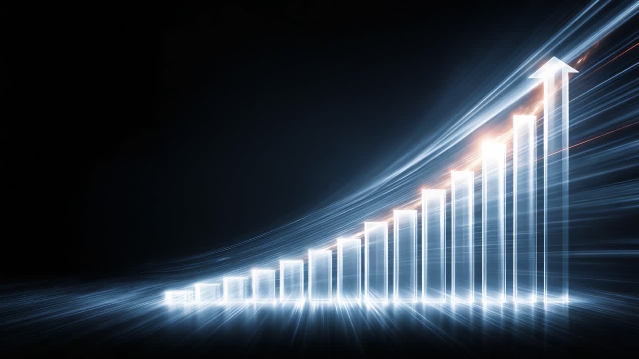 Dynamic Progression: A Visual Representation of Growth and Achievement Captured in Two Frames, Highlighting the Ascending Trend Through Light and Motion