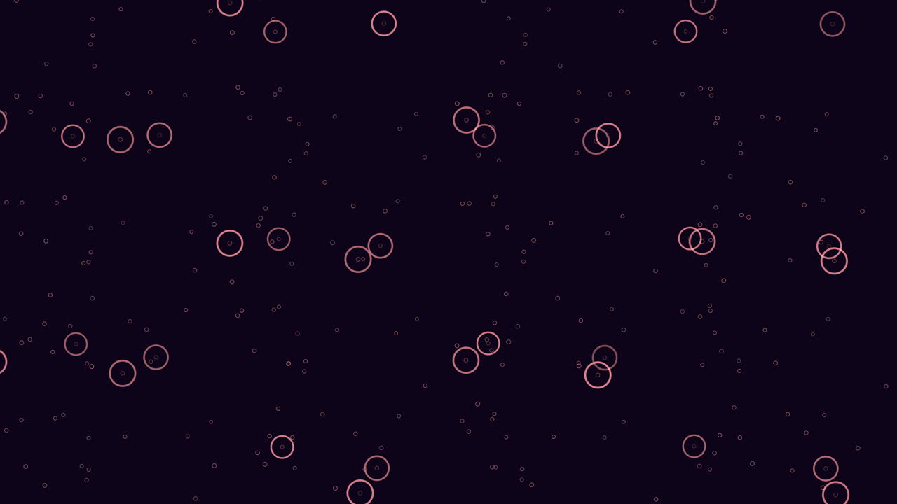 Neon futuristic rings pattern on dark space