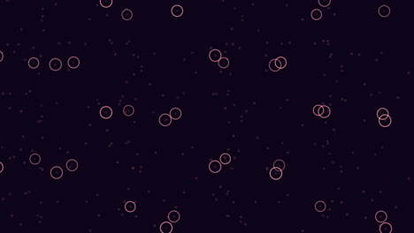 Neon-futuristic-rings-pattern-on-dark-space