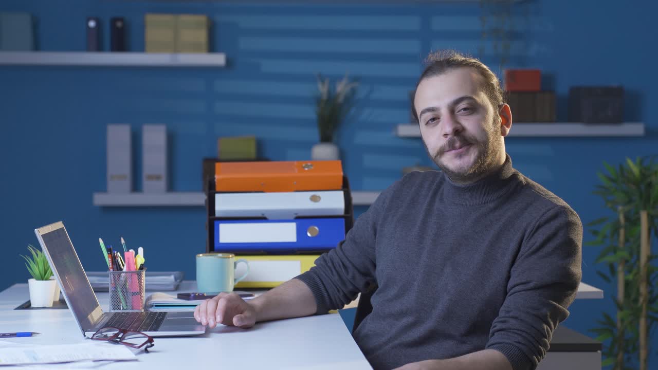 Portrait of a business man who doesn't put dust on himself.