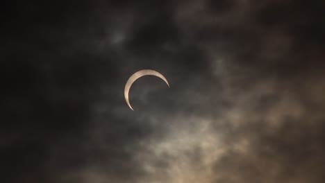 el eclipse solar anular visto desde el meridiano de idaho