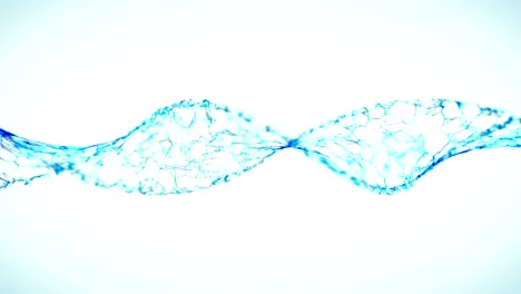 dna chain, looping 3d animation with alpha mask