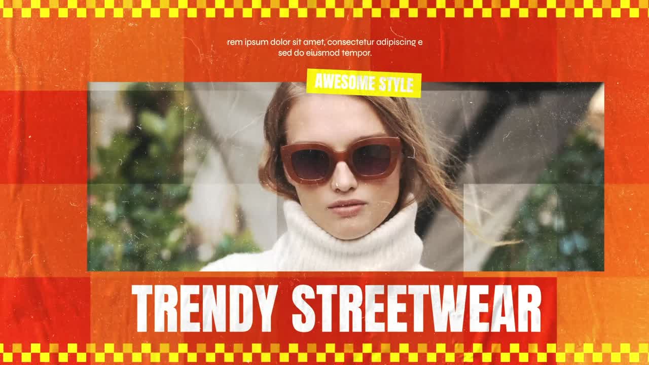 Dynamisk streetwear-kampagne med trendy, unge kvinder