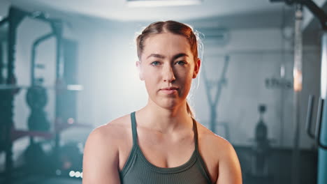 woman at the gym