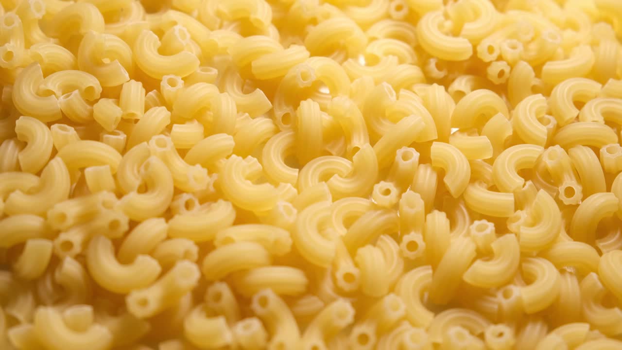 rotación del fondo de la pasta. primer plano. vista de arriba