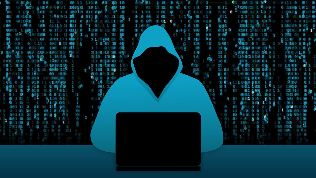 Hacker in a hoodie