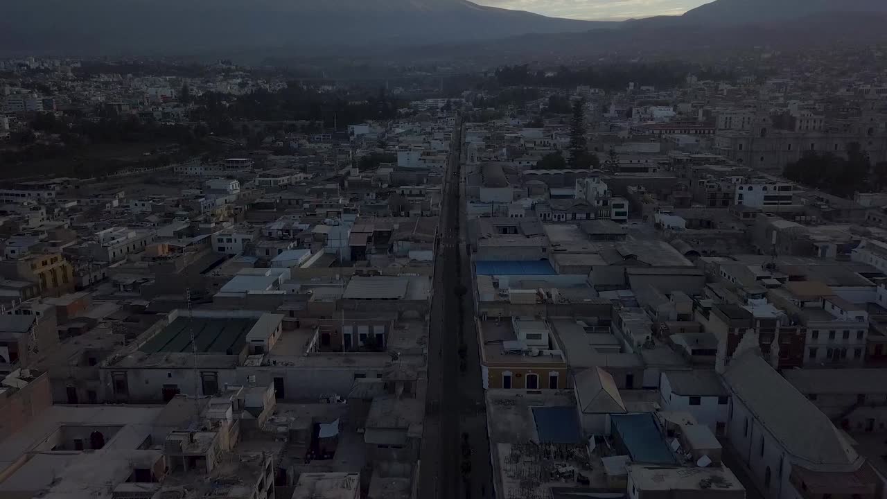 4K Aerial Shot of Arequipa, Peru