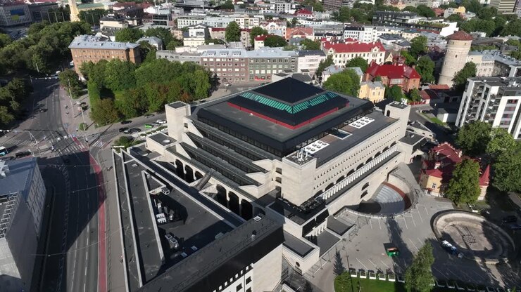 Biblioteca Nazionale dell'Estonia a Tallinn.