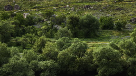 Famous-religious-settlement-with-unique-architecture,-nearby-the-Kura-river