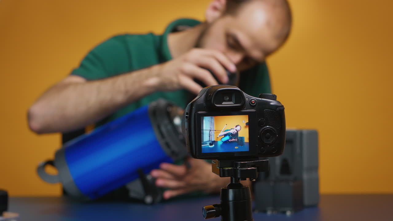 presentación de la luz del estudio