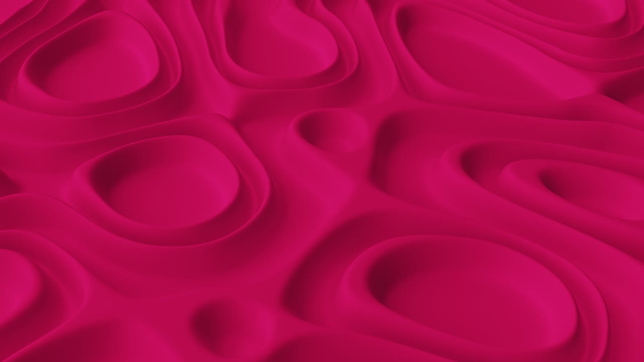 Abstract minimalistic background with pink noise wave field. Detailed displaced surface. Modern background template for documents, reports and presentations. Sci-Fi Futuristic. 3d loop animation