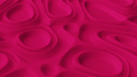 abstract minimalistic background with pink noise wave field. detailed displaced surface. modern background template for documents, reports and presentations. sci-fi futuristic. 3d loop animation