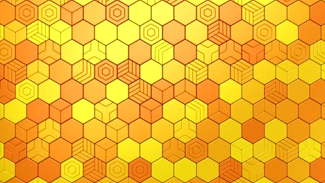 los hexágonos forman una onda