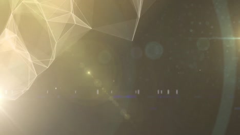 animation of network of connections and glowing lights