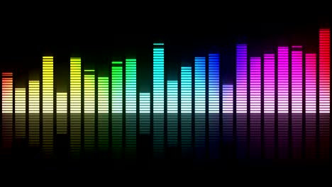 ecualizador de audio colorido