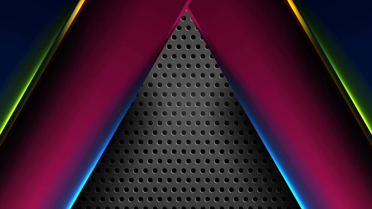 fondo de movimiento de tecnología futurista con coloridas líneas brillantes de neón