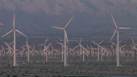 windmills generate electricity in the california desert