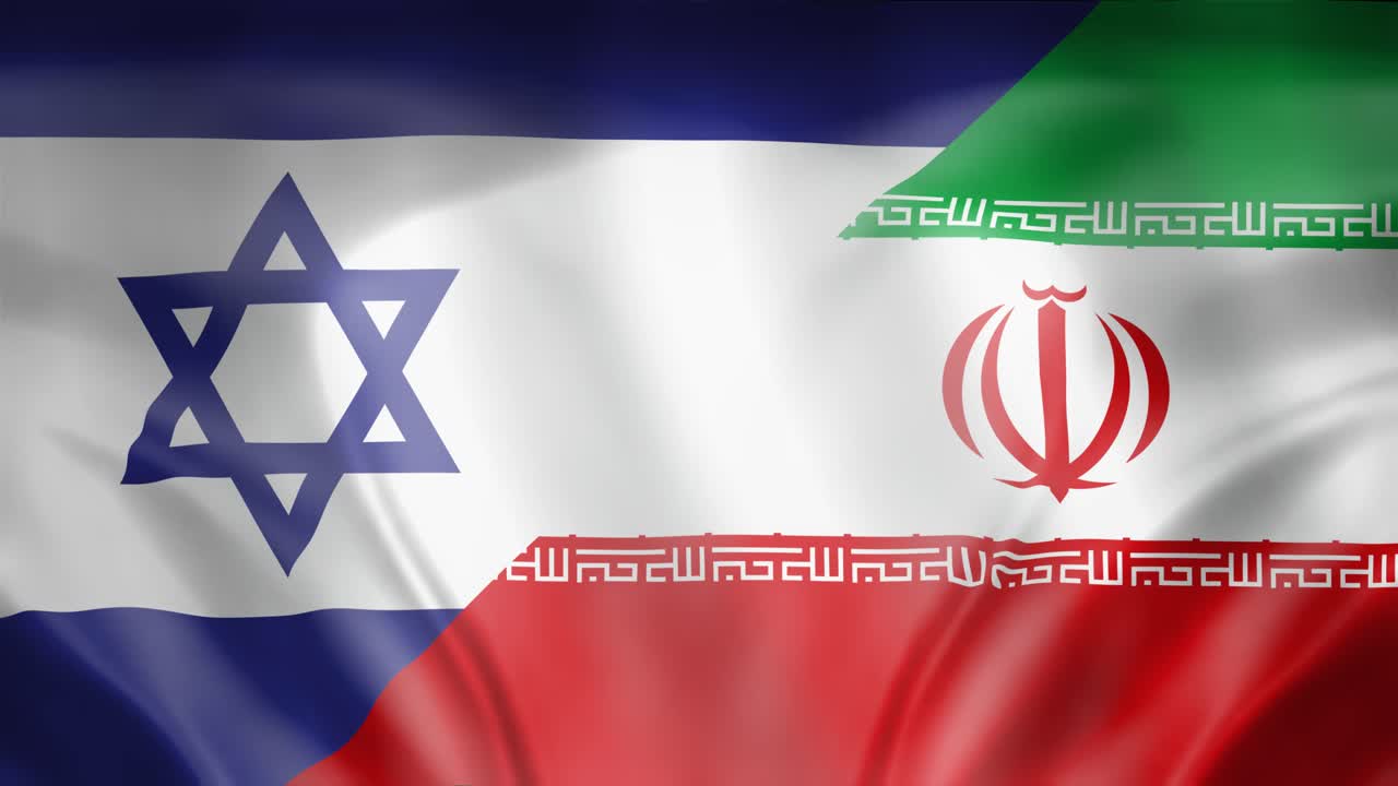 Israel and Iran flags