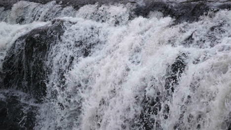 slowmotion of water falling down