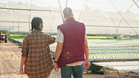 farmers in a greenhouse