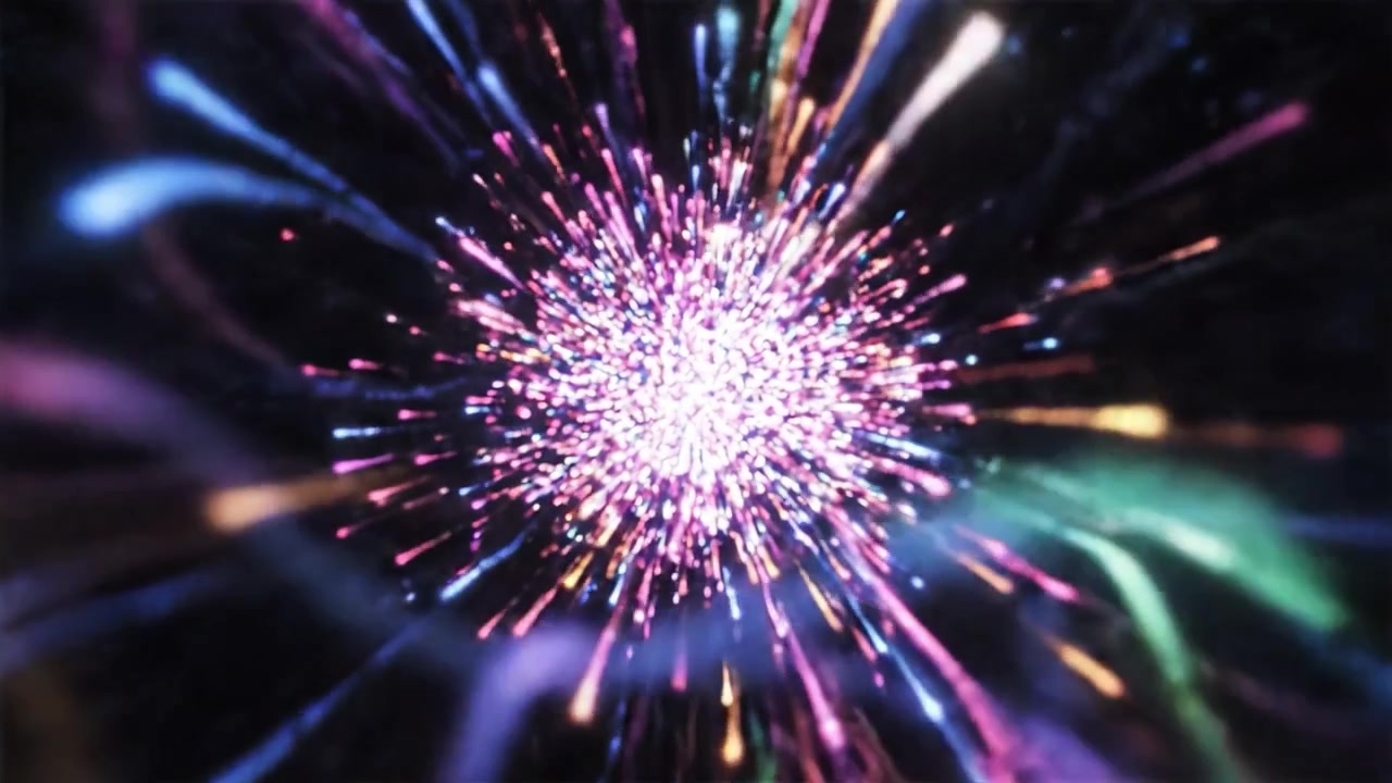 A Journey Through Cosmic Space: Exploring the Transition from Dark Void to Vibrant Starfield in a Captivating Visual Experience