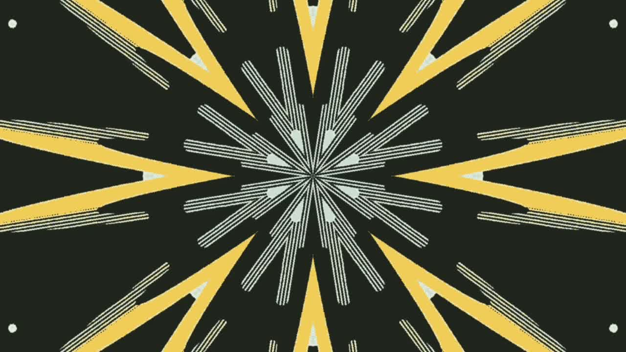 diseño que se forma en rotación con el punto central del marco.