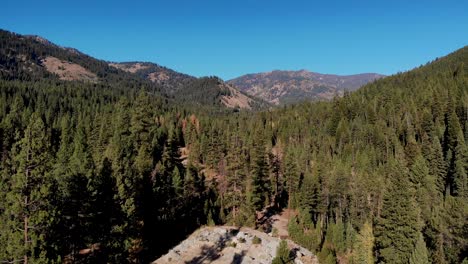 4K-Drone-fly-over-of-Idaho-Winding-River-and-Sawtooth-Mountains