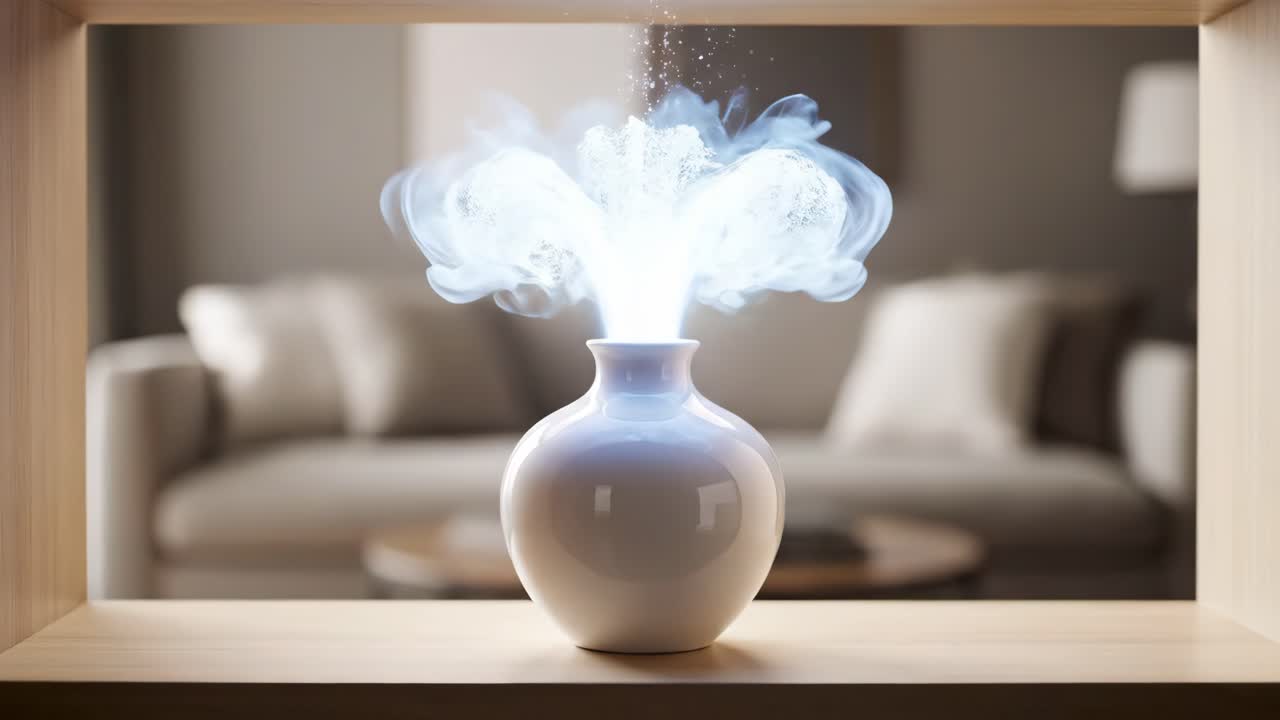 Vase with magical smoke
