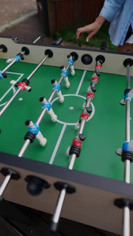 juego de mesa de futbolín