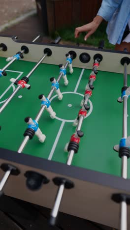 juego de mesa de futbolín