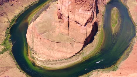 Drohnenaufnahmen-Aus-Der-Luft-Vom-Horseshoe-Bend-In-Page,-Arizona,-Ca