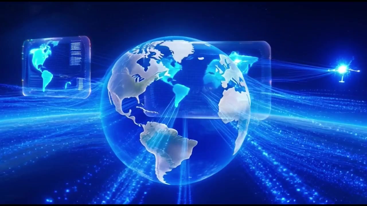 Digital Earth Globe with Global Data Connectivity and Network Streams