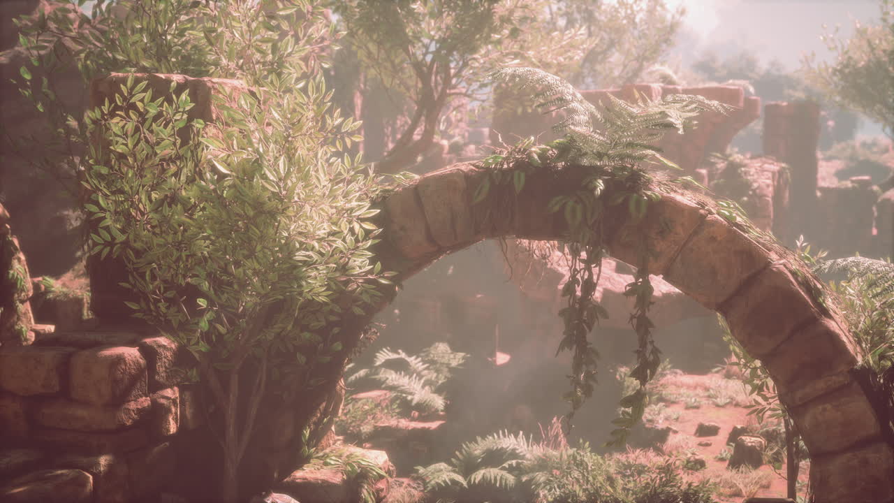 ⁇ 은 바위 돌 근처 의 폐허