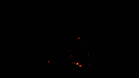 efecto de chispas de fuego
