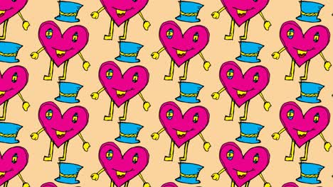 niños dibujando arte pop fondo sin costuras con tema de amor